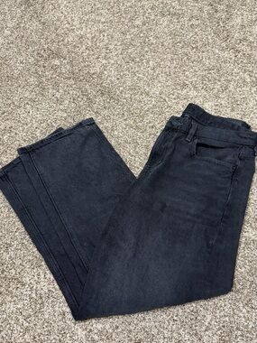 American Eagle Outfitters Black Straight-Leg Jeans